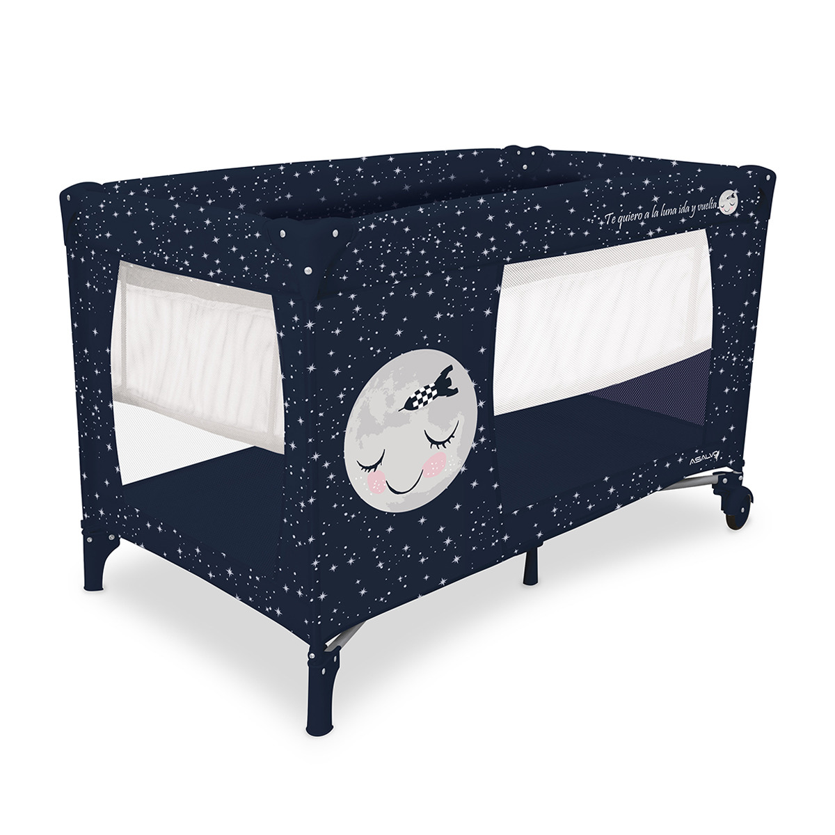 Berço de Viagem Asalvo Smooth Baby azul marinho