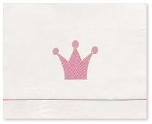 Jogo lençois 3 Peças Algodão Pirulos MiniBerço Coroa Morango 50 x 80 cm
