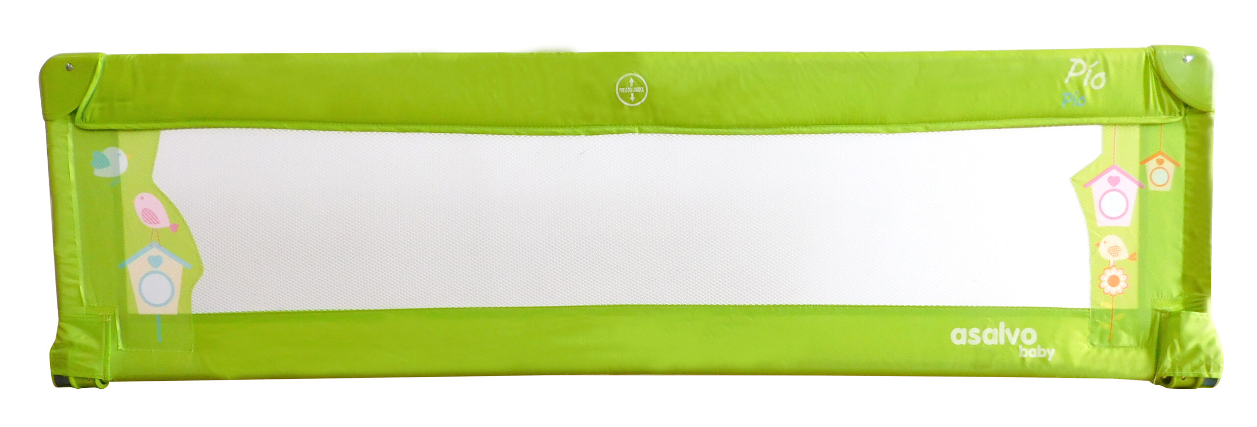 Barreira de Cama Pio Pio Verde 150 cm de Asalvo