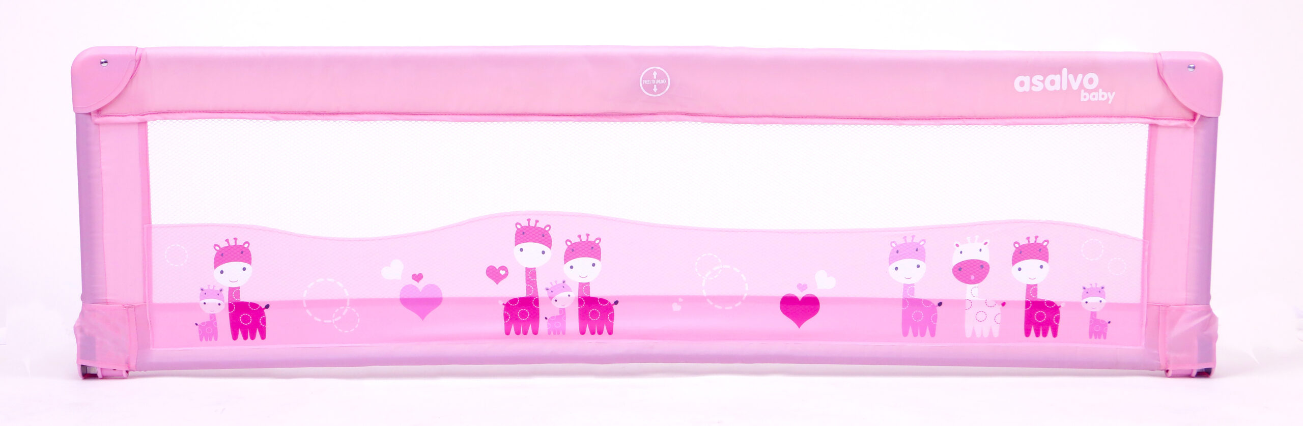 Barreira de Cama Girafas rosa 150 cm de Asalvo