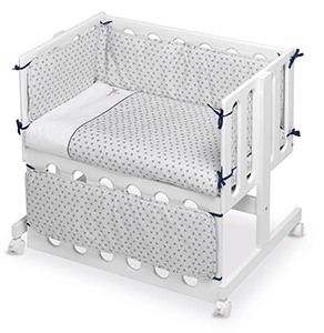 Miniberço Colecho Bca Pirate Branco/Cinza