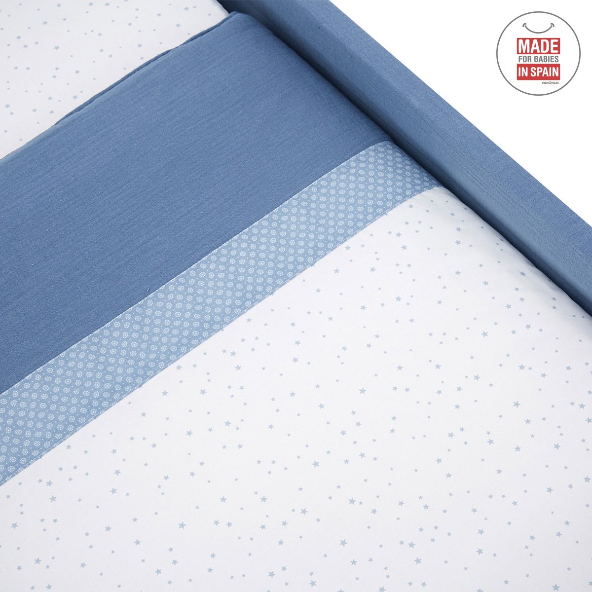 Mini Berço quadrado Next Astra Azul Celeste 55x88x72 Cm - Image 3