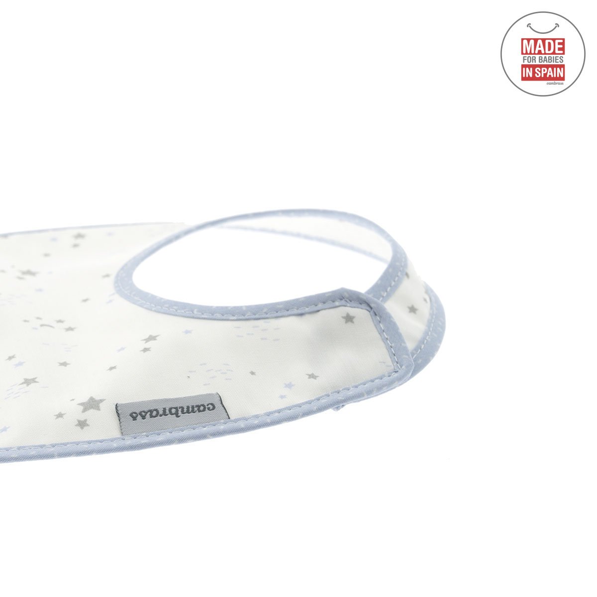 Babete Redondo com Velcro Sky Azul Celeste/Estrela 16x19 - 44565 - Image 4