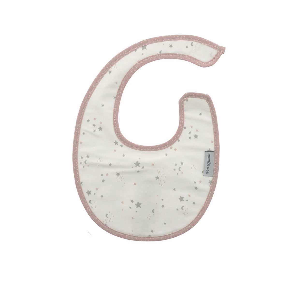 Babete Redondo com Velcro Sky Rosa/Estrela 16x19 - 44566
