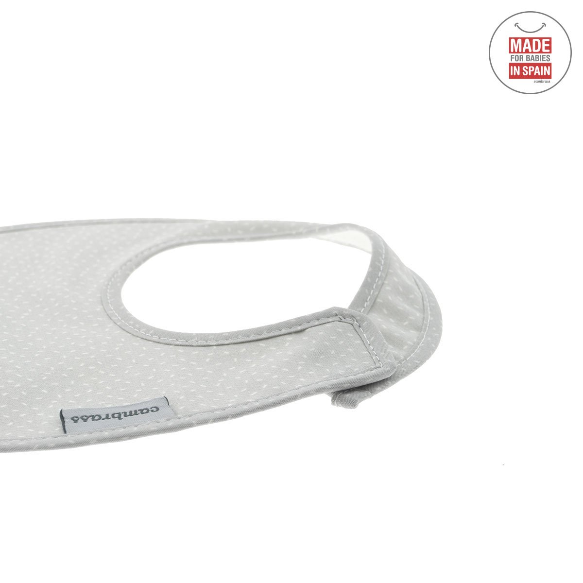 Babete Redondo com Velcro Sky Cinza/Chuva 16x19 - 44571 - Image 3