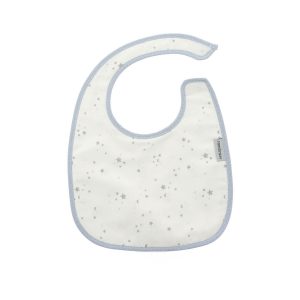 Babete Quadrado com Velcro Sky Azul Celeste/Estrela 20x26 - 44589