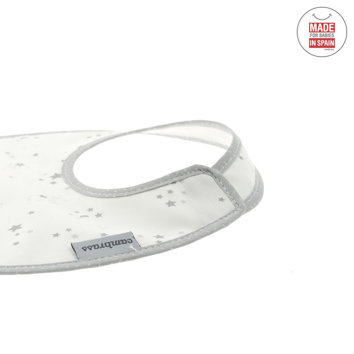 Babete Quadrado com Velcro Sky Cinza/Estrela 20x26 - 44591 - Image 3