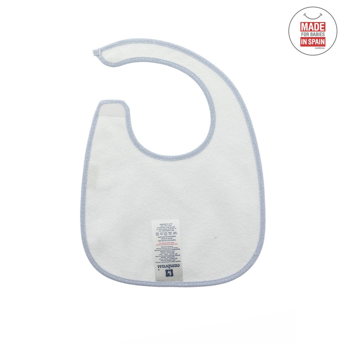 Babete Quadrado com Velcro Sky Azul Celeste/Chuva 20x26 - 44593 - Image 2