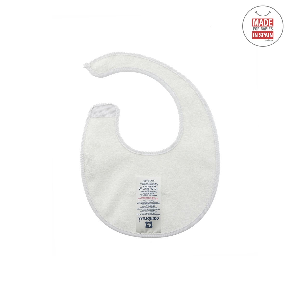 Babete Redondo com Velcro Pio Pio Cinza 16x19 - 44616 - Image 2