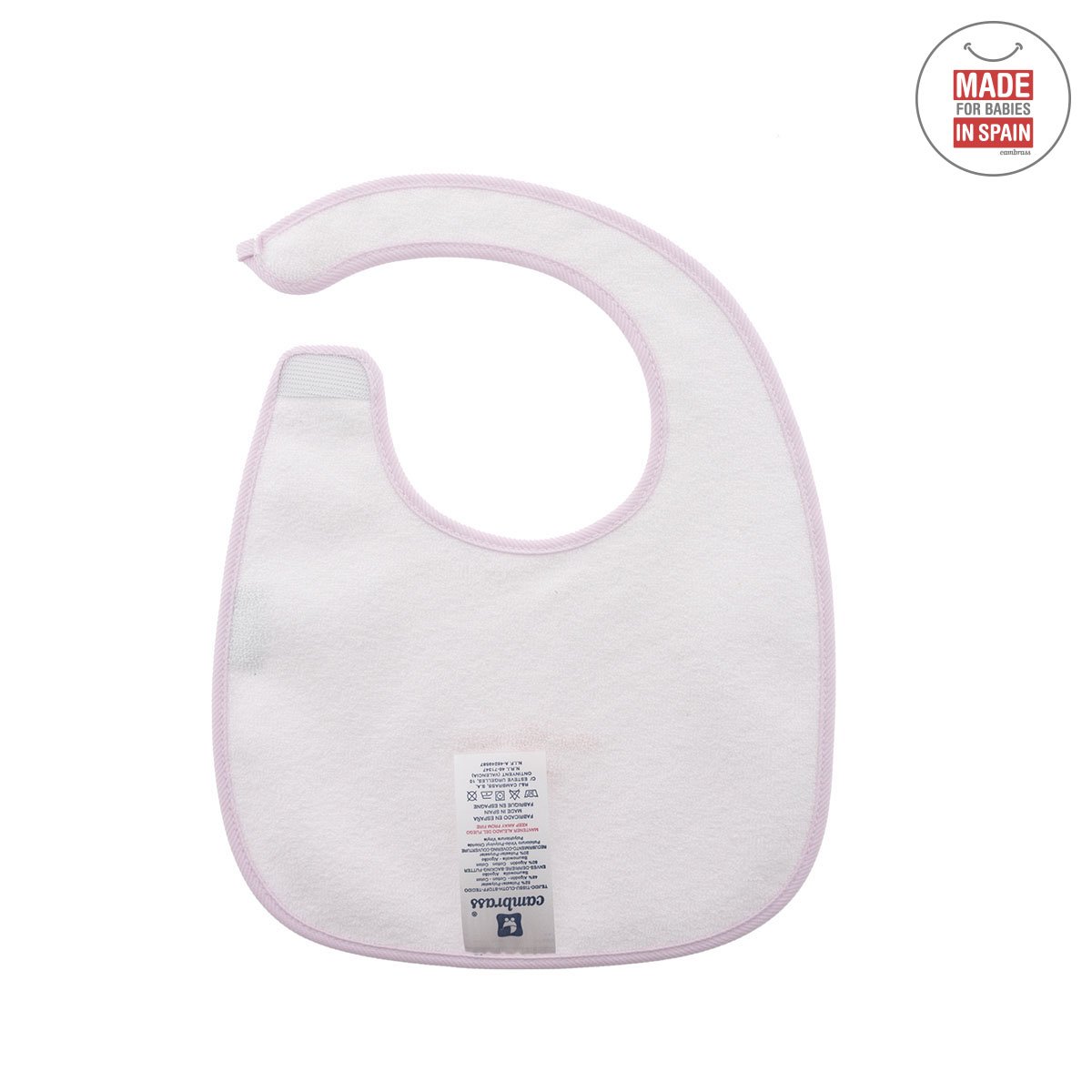 Babete Quadrado com Velcro Pio Pio Rosa 20x26 - 44620 - Image 2