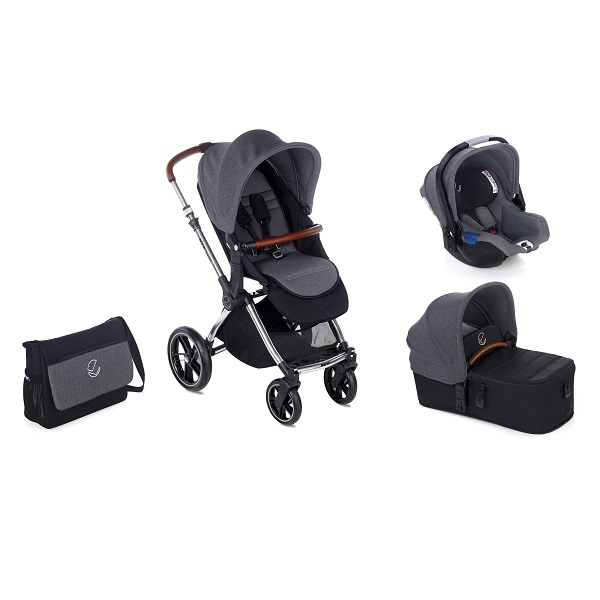Cochecito 3 peças Micro Koos iSize Kawai de Jane - Jet Black