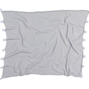 Manta Bebé Bubbly Cinza Clara/Baby Blanket Bubbly Light Grey