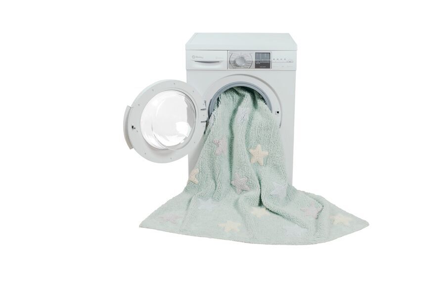 Tapete lavavel Tricolor Stars Soft Mint de Lorena Canals - Image 2