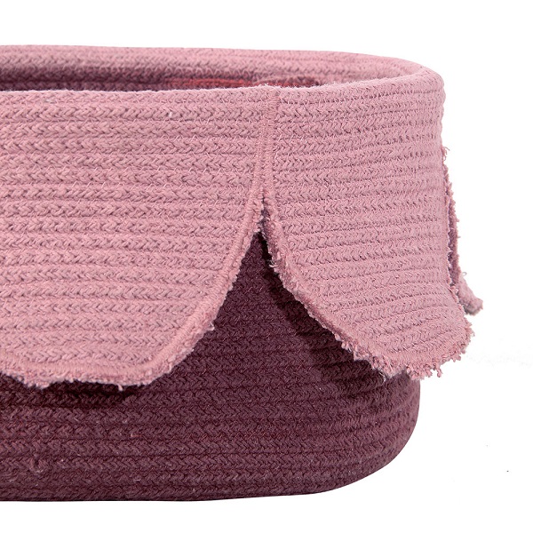 Cesta Petals Ash Rose Dark Aubergine Lorena Canals - Image 2