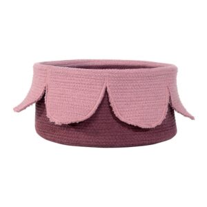 Cesta Petals Ash Rose Dark Aubergine Lorena Canals