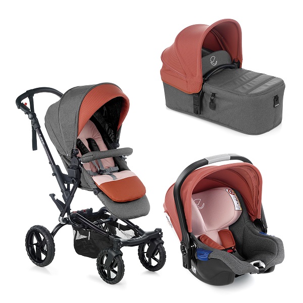 Cochecito 3 peças Micro Koos iSize Jane Crosswalk R - Boho Pink
