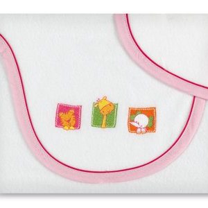 Juego para Alcofa Pirineo Happy Zoo Branco Rosa