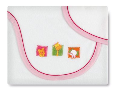 Juego para Alcofa Pirineo Happy Zoo Branco Rosa