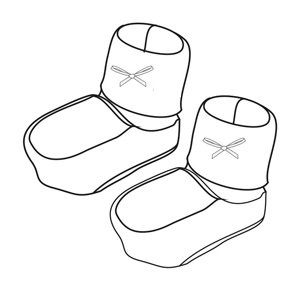 Pack 2 patucos Tamanho Unico Basic Branco