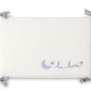 Protetor para Berço 60-70-80 La Lune Branco e Lila
