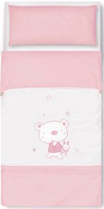 Saco nordico + Fronha de Almofada 72x142 Osito star Brancor