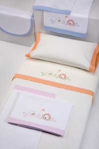 Triptico Percal clasico para Miniberço Brancoros