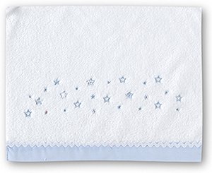 Triptico micr para Berço 60x120 dot Star Branco e Azul