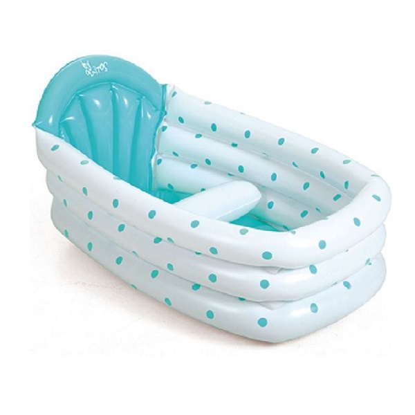 Banheira Hinchable Olmitos - Lunares Azul