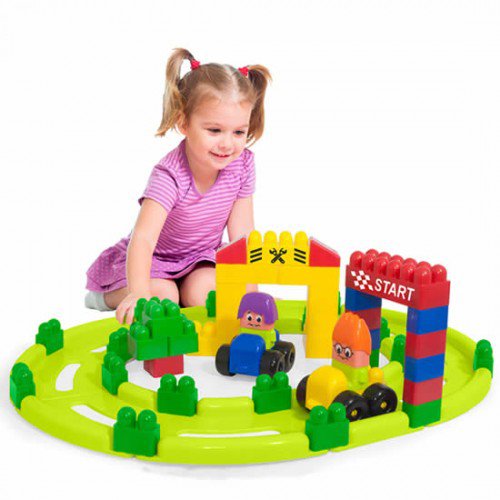 Juego de construcciones Set Track 2 Super Blocks Miniland Educacional