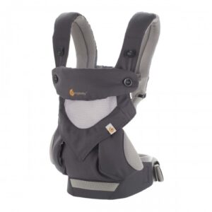 Mochila Portabebés Ergobaby 360 Cool Air cinza/carvão