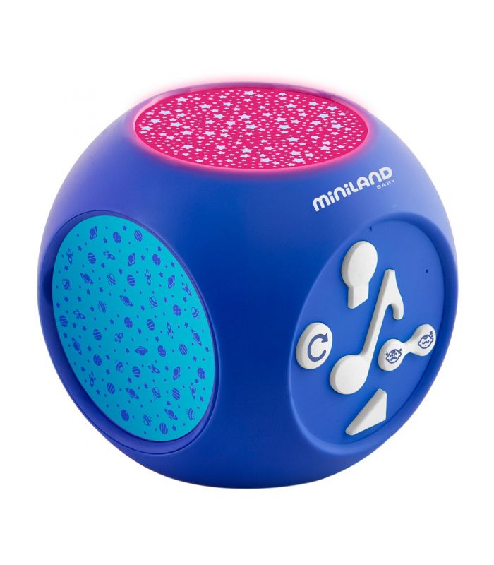 Luz Tranquiliza Bebes Miniland Baby Dreamcube azul