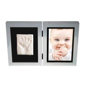 Marco de Fotos com Impressao Bebe Kidzzcast - Prata