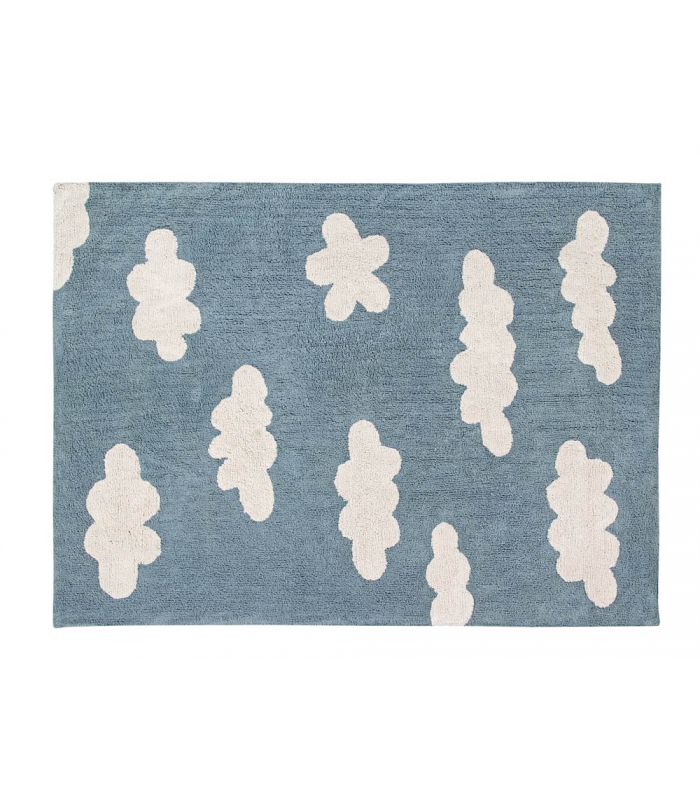Tapete Lavavel 120 cm x 160 cm Clouds de Lorena Canals - Vintage Blue