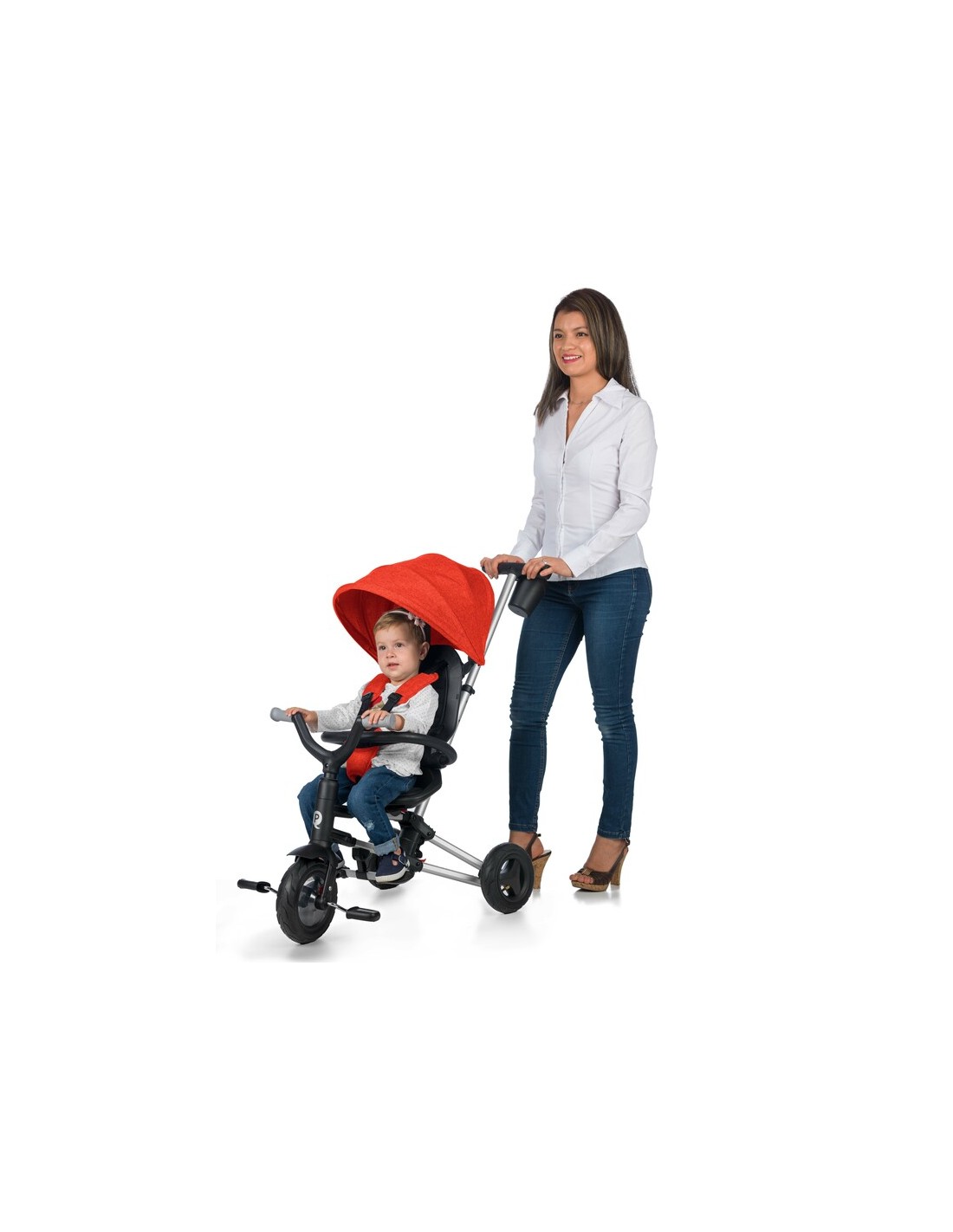Triciclo QPlay Nova dobrável Vermelho - Image 3