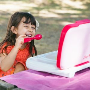 Maleta de aprendizagem para Comer Yupii Meal - Modelo Cor Rosa